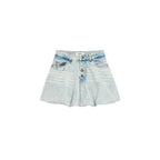 Desigual Blue Cotton Mini Skirt