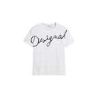 Desigual White Cotton T-Shirt
