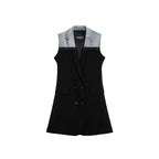 Desigual Black Polyester Midi Dress