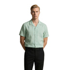 Gianni Lupo Green Linen Shortsleeve Shirt