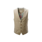 Gianni Lupo Beige Cotton Waistcoat