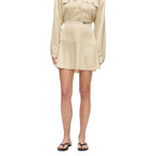 Karl Lagerfeld Beige Polyester Mini Skirt
