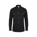 Calvin Klein Jeans Black Cotton Dress Shirt
