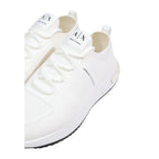 Armani Exchange White Polyester Athletic Sneakers