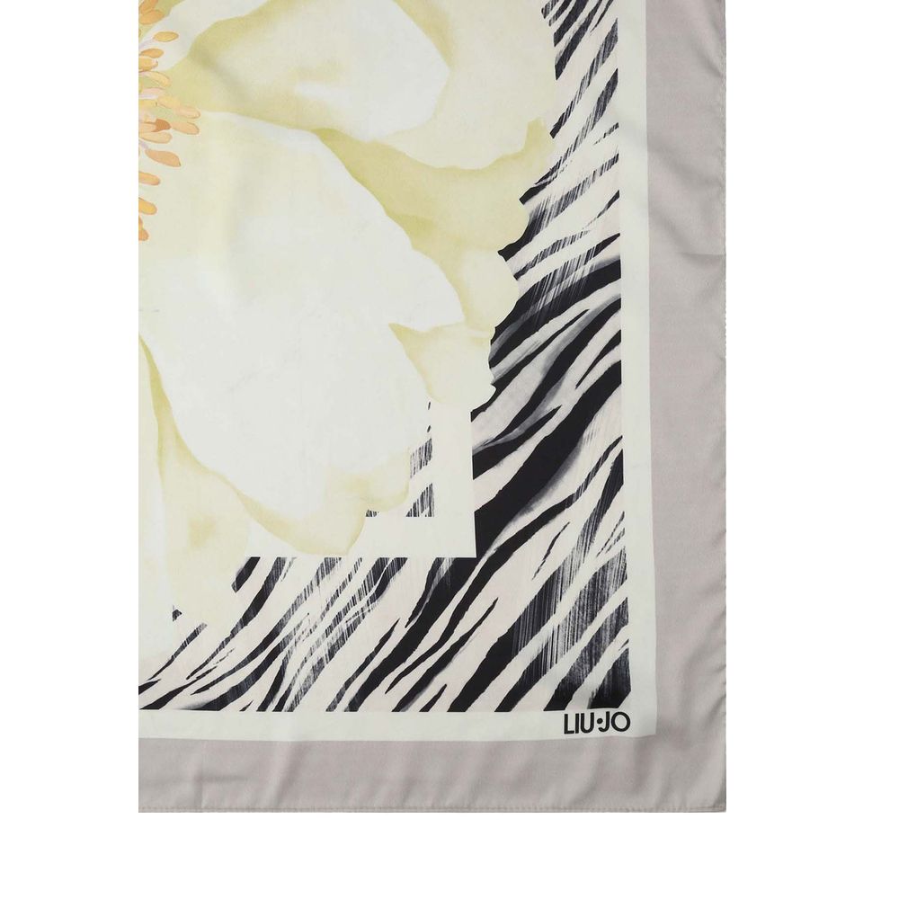 Liu Jo Gray Polyester Foulard
