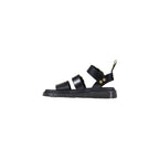 Dr. Martens Black Leather Flat Sandals