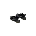 Dr. Martens Black Leather Flat Sandals