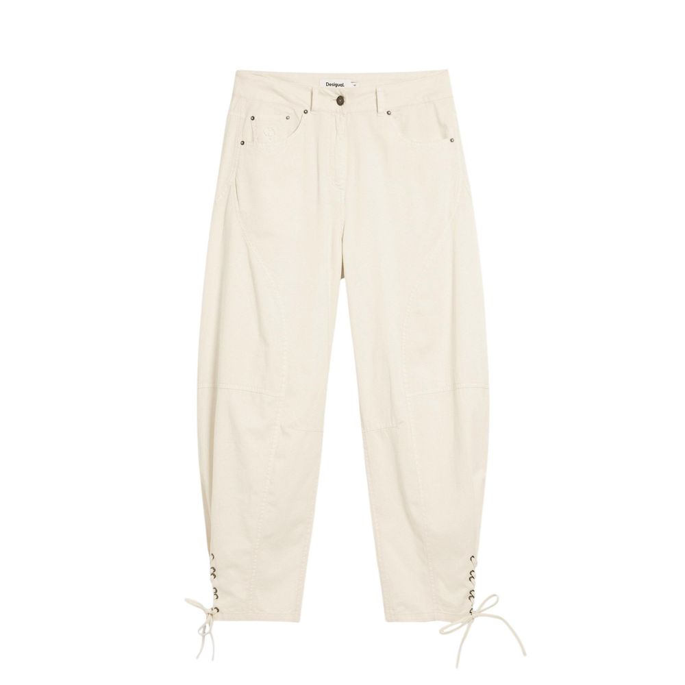 Desigual Beige Cotton Casual Pants