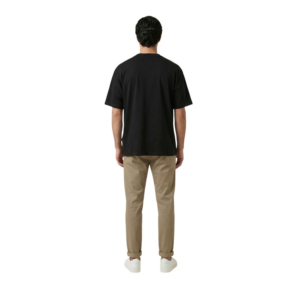 Gianni Lupo Black Cotton T-Shirt