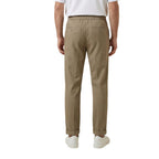 Gianni Lupo Brown Polyester Casual Pants