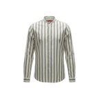 Gianni Lupo White Cotton Pattern Shirt