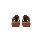 Timberland Brown Leather Flat Sandals