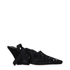 Jacquemus Black Fabric Strap-On Sandals