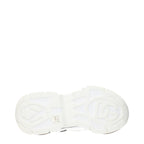 Dolce & Gabbana White Fabric Athletic Sneakers