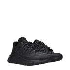 Versace Black Fabric Athletic Sneakers