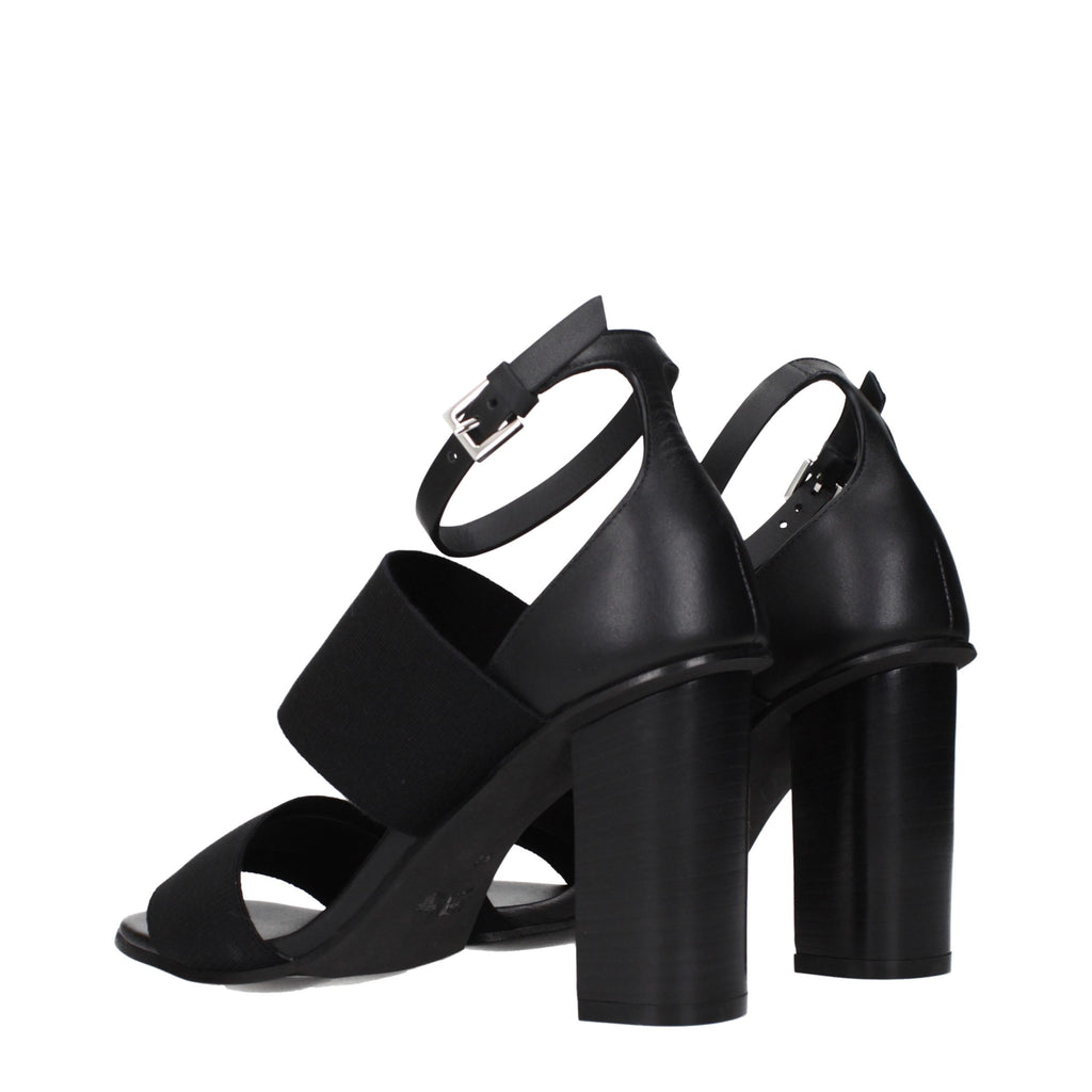 Max Mara Black Fabric Platform Sandals