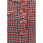 Self-Portrait Red Cotton Full-Length Jacket