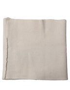Dolce & Gabbana Men White Polyester Knitted Neck Warmer Scarf