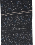 Dolce & Gabbana Blue Floral Silk Fringed Neck Shaw Scarf