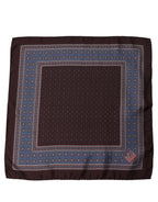 Dolce & Gabbana Maroon Geometric Handkerchief Pocket Scarf