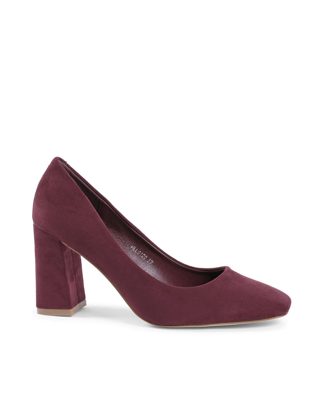 19V69 Italia Bordeaux Fabric Platform Pumps