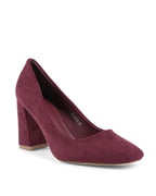 19V69 Italia Bordeaux Fabric Platform Pumps