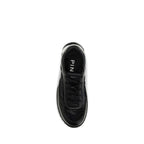 PINKO Black Fabric Low Top Sneakers