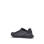 Dolce & Gabbana Black Fabric Athletic Sneakers