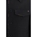 Burberry Black Wool Oves Aries Full-Length Jacket