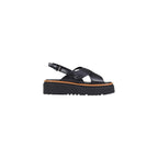 Liu Jo Black Leather Platform Sandals