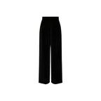 Max Mara Black Cotton Casual Pants