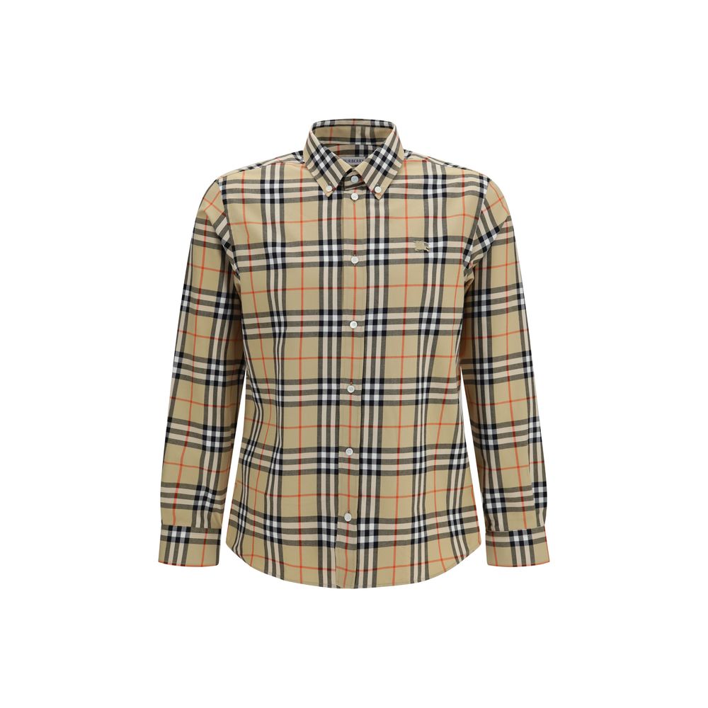 Burberry Beige Cotton Pattern Shirt