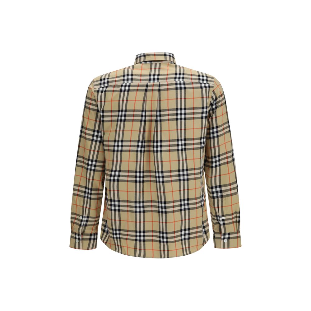 Burberry Beige Cotton Pattern Shirt
