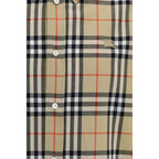 Burberry Beige Cotton Pattern Shirt