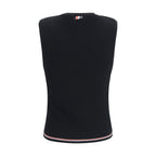 Thom Browne Black Wool Oves Aries Sleeveles T-Shirt