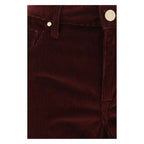 Jacob Cohen Bordeaux Cotton Flared Jeans