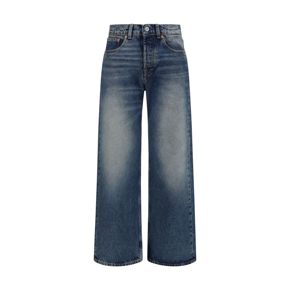 Our Legacy Blue Cotton Relaxed Fit Jeans