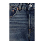 Our Legacy Blue Cotton Relaxed Fit Jeans