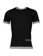 Dolce & Gabbana Black Cotton T-Shirt