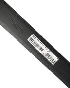 Dolce & Gabbana Black Leather Silver Tone Metal Buckle Belt