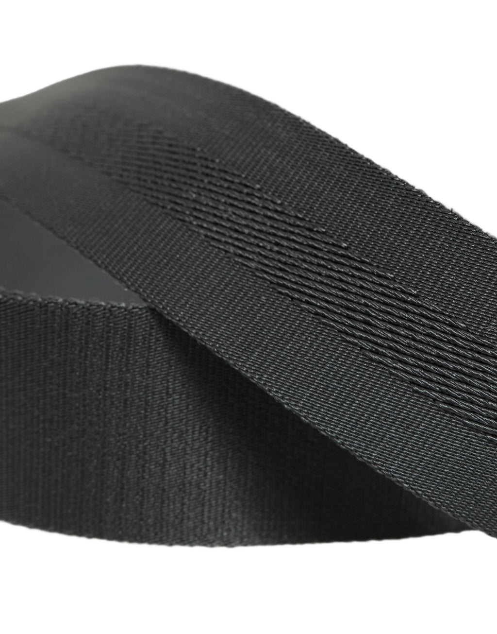 Dolce & Gabbana Men Gray Fabric Strap Logo Metal Buckle Belt
