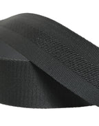 Dolce & Gabbana Men Gray Fabric Strap Logo Metal Buckle Belt