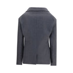 Balenciaga Gray Wool Oves Aries Blazer