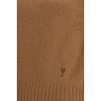 Ami Paris Brown Cashmere Turtleneck