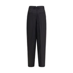 Ami Paris Black Wool Oves Aries Dress Pants