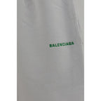 Balenciaga White Cotton Bermuda Shorts