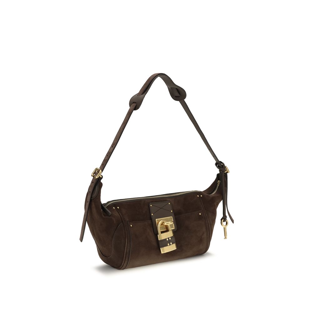 Chloé Brown Calf Leather Bos Taurus Shoulder Bag