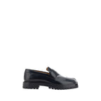 Maison Margiela Black Calf Leather Bos Taurus Slip-On Loafers