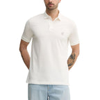 Armani Exchange White Cotton Polo Shirt