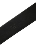 Dolce & Gabbana Black Exotic Leather Gold Metal Buckle Belt